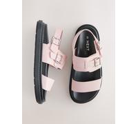 Next Pink Buckle Detail Chunky Footbed Sandals