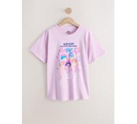Next T-shirt oversize 'Kpop Demon Hunters' azur / bleu foncé / rosé / rose clair, Taille S-M