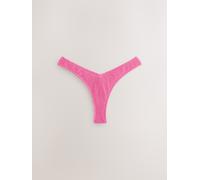 Next Pink Crinkle Tanga Bikini Bottoms