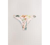 Next Pink Floral Brazilian Roll Top Bikini Bottoms