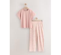 Next Pink Floral Short Sleeve Pyjamas