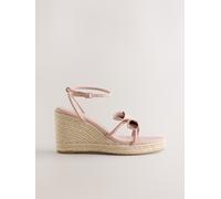 Next Pink Forever Comfort Leather Tulip Wedges