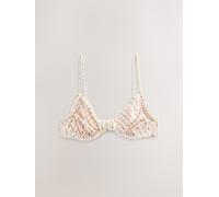 Next Pink Fruit Print Non Padded Underwired Bikini Top