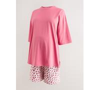 Next Pink Heart Maternity Short Set Pyjamas