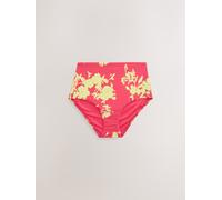 Next Pink/Lime Floral Print High Waist Bikini Bottoms