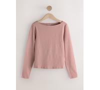 Next Pink Long Sleeve Boat Neck T-Shirt