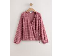 Next Pink Long Sleeve Tufty Ballet Wrap Top