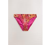 Next Pink/Orange Metallic High Leg Print Bikini Bottoms