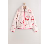 Next Pink/Red Heart Borg Full Zip Fleece