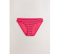 Next Pink/Red Stripe Crinkle High Leg Swim Shorts Bikini Bottoms