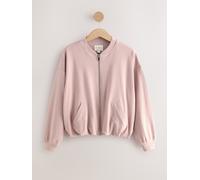 Next Pink Supersoft Rib Bomber Jacket
