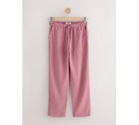 Next Pink Tapered Leg Trousers with TENCEL Lyocell