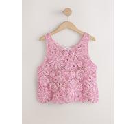 Next Pink Twist Yarn Crochet Top