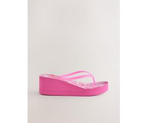 Next Pink Wedge Flip Flops