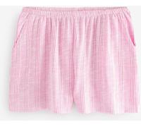 Next Pink/White Stripe Soft Rib Stripey Shorts Pink/White Stripe 26