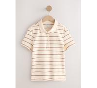 Next Polo ajusté à manches courtes crème S (FR 38-40)