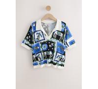 next Polo en maille douce au toucher riche en coton bleu XS Tall (FR 36)