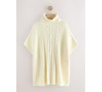 Next Poncho à col roulé en maille torsadée