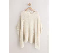 Next Poncho à motif coquillage crème M-L (FR 42-48)