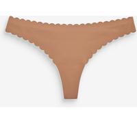 Next Praline Nude Thong No VPL Scallop Edge Knickers