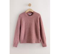 Next Pull à manches longues en maille col rond avec laine Rose M Regular (FR 42-44)