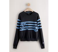 next Pull col rond doux au toucher en coton majoritaire Noir M Petite (FR 42-44)