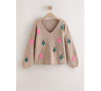 Next Pull-over camel / vert / rose, Taille 4XL-5XL