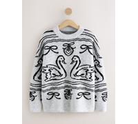 Next Pull-over gris / noir, Taille L