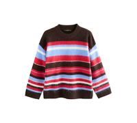 Next Pull-over beige / bleu clair / chocolat / blanc, Taille XL