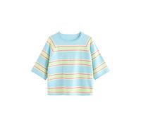 Next Pull-over bleu ciel / jaune pastel / saumon, Taille XXL