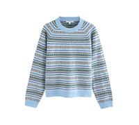 Next Pull-over bleu clair / pétrole / vert clair / rose, Taille XL