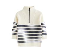Next Pull-over bleu marine / blanc cassé, Taille 104