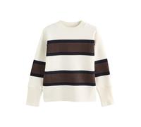 Next Pull-over brun foncé / noir / blanc naturel, Taille XL