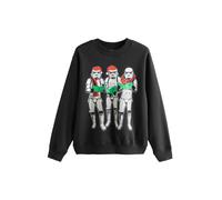 Next Pull-over 'Christmas Star Wars Stormtrooper' citron vert / rouge / noir / blanc, Taille M