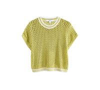 Next Lime Green Mesh Crochet 100% Cotton Relaxed T-Shirt