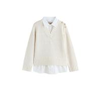 Next Pull-over écru / blanc, Taille S