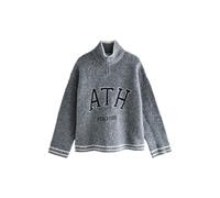 Next Pull-over gris / noir / blanc, Taille 6XL-7XL