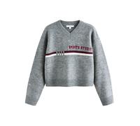 Next Pull-over gris / rouge / blanc, Taille XL