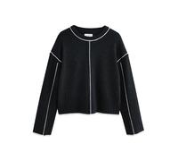 Next Pull-over 'N.Premium' anthracite / blanc, Taille S