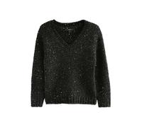Next Pull-over noir / argent, Taille XS