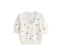 Next Pull-over olive / rose / rouge cerise / blanc, Taille XL