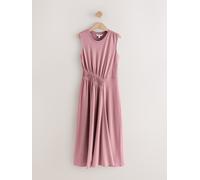 Next Purple Jersey Midi Dress Purple EU 40 Petite (UK 12 P)