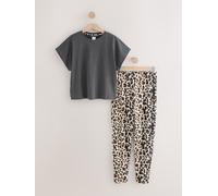 Next Pyjama beige / marron / gris foncé / noir, Taille XXL-XXXL
