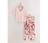 Next Pyjama à manches courtes Rose S Regular (FR 38-40)