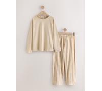 Next Pyjama beige / crème / camel, Taille 6XL-7XL