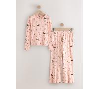 Next Pyjama à manches longues en pointelle Rose XL Regular (FR 50-52)