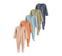 Next Pyjama beige / bleu clair / bleu foncé / olive / orange, Taille 86