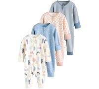 Next Pyjama beige clair / bleu roi / rose / blanc, Taille 92