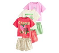 Next Pyjama beige clair / vert clair / lavande / rouge chiné, Taille 116