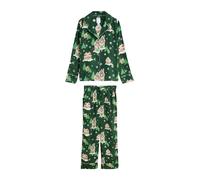Next Pyjama beige / jade / vert foncé / blanc, Taille XXXL